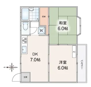 エクセレントハイム【2階】の間取り