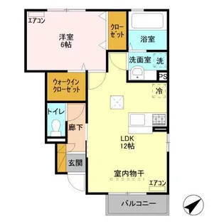 グレイスガーデン 椿【1階】の間取り