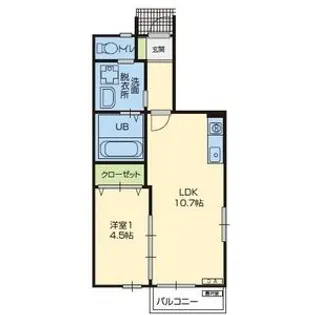 ウィステリア【1階】の間取り