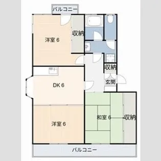 アーバンハイム鍋田【2階】の間取り