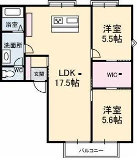サングリーン太田 D棟【1階】の間取り