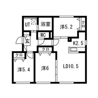 GLACIA N32【4階】の間取り