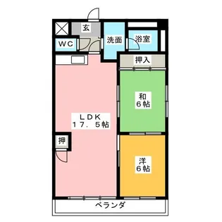 タキマツ第6マンション【5階】の間取り