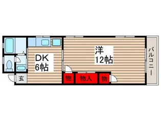 板倉ハイツ【2階】の間取り