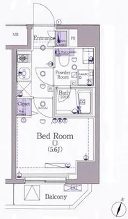 ヴォーガコルテ横濱吉野町【7階】の間取り