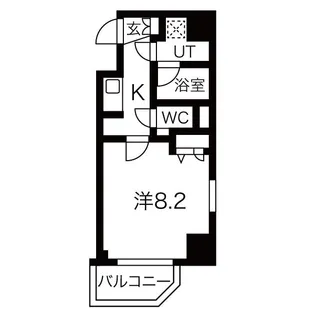 エスライズ東天満【4階】の間取り