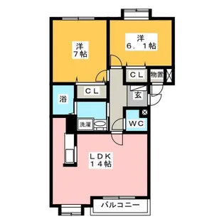 ノルテアスセーナ【3階】の間取り