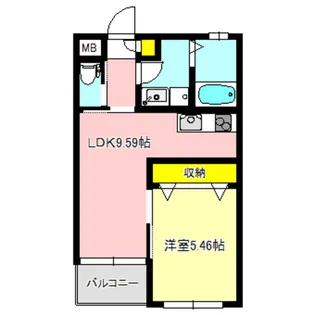 レヴィーナミエ【5階】の間取り