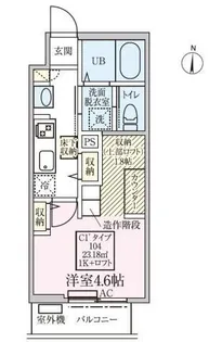 スカイルーチェ川口芝中田【1階】の間取り