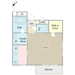 アビテ・フルール【1階】の間取り