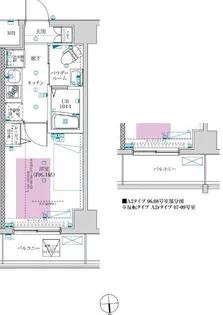 フェルクルールプレスト川崎アリビエ【4階】の間取り