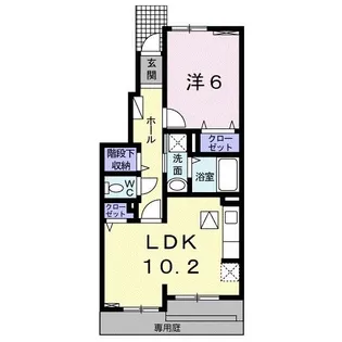 シャン・ノール XII【1階】の間取り
