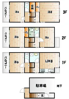 メゾン上富野の間取り