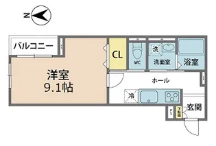 グラン春山【1階】の間取り