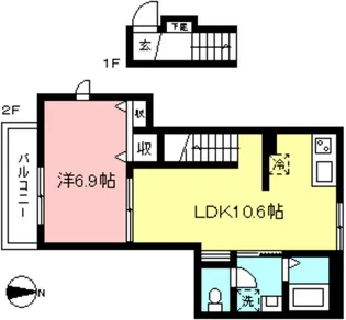 メルヴェーユ北沢の間取り
