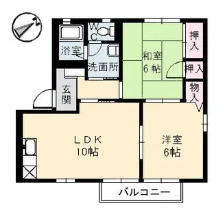 フォーレスさくら野【2階】の間取り
