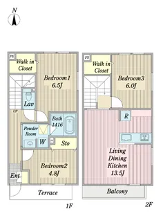 DUO COURTの間取り