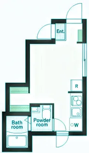アールアンドアイ中目黒【1階】の間取り