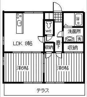 メゾン秩父 D棟【1階】の間取り