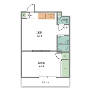 ジュネス代々木【4階】の間取り