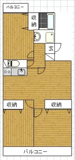 シティ山崎【3階】の間取り