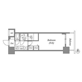 スプランディッド淀屋橋DUE【2階】の間取り