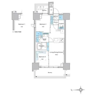 ルフォンプログレ門前仲町プレミア【8階】の間取り
