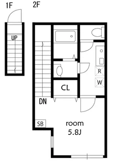 ブリスピア【2階】の間取り