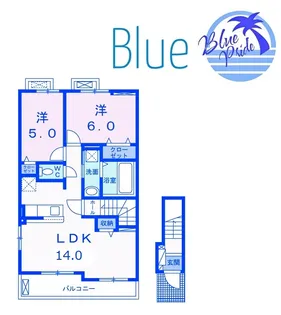 カメリアK III【2階】の間取り