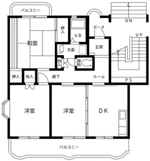 グランピエール敷地【4階】の間取り