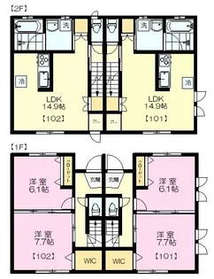 コーポ野村【1階】の間取り