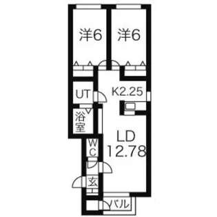 フォレスタ月寒東 A棟【1階】の間取り