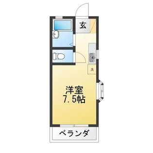 ロジュマンパレス【2階】の間取り