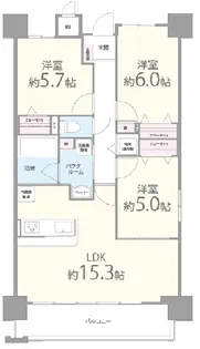 アヴァンセ姫路【3階】の間取り