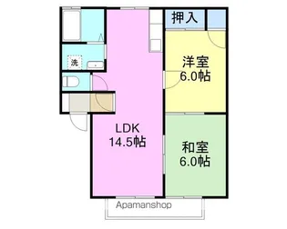プロムナードK【1階】の間取り