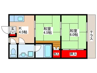 ふじハイツ【1階】の間取り