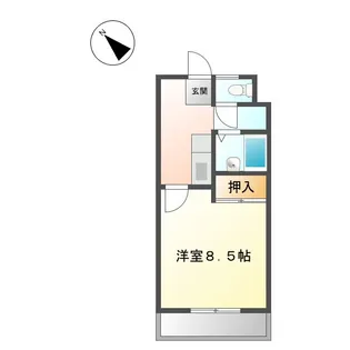 ハイツフーキ【2階】の間取り