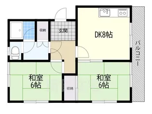 フナトマンション【1階】の間取り