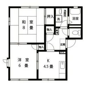 シルキーウインド【2階】の間取り