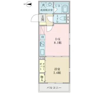 クオーレ丘の上【4階】の間取り