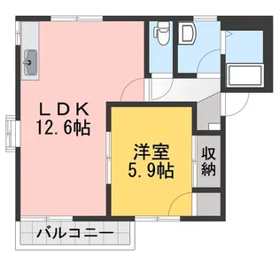 ディアスキタコー B棟【2階】の間取り