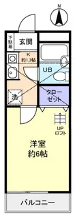 ドエル高津【2階】の間取り