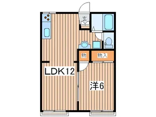 クレフォ-トときわA【2階】の間取り