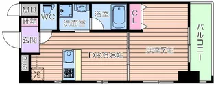 アプリーレ梅田東【7階】の間取り