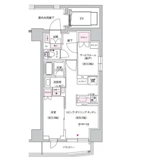 ジェイグランコート上野入谷【2階】の間取り