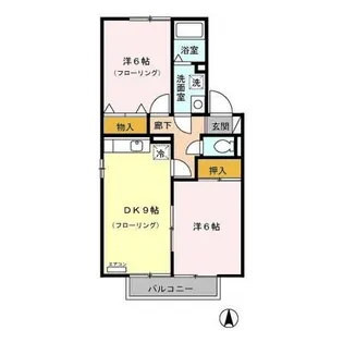 アビテ江間 C【2階】の間取り
