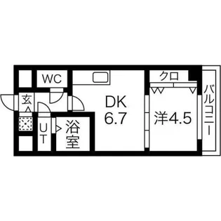 ONE ROOF FLAT FUKUSHIMA【3階】の間取り