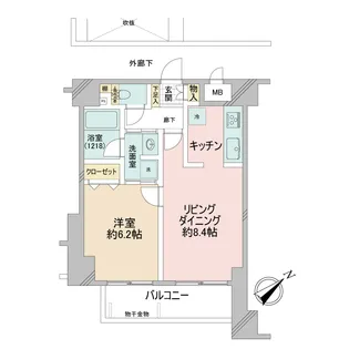 ダイアパレス代官山【12階】の間取り