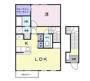 クリスタル スカイ【2階】の間取り