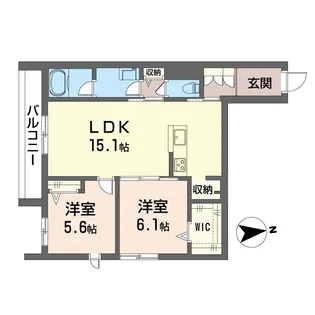 アストロフィラ【2階】の間取り